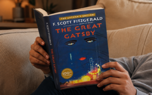 the great gatsby by f. scott fitzgerald is a classic novel about wealth, ambition, love, and the pursuit of the dream.